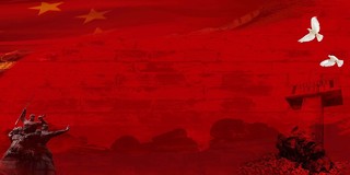 酒红色复古人民雕像南京大屠杀公祭日展板背景